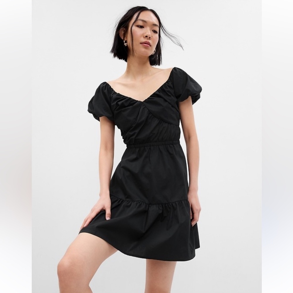 Gap Corset Tiered Mini Dress Petite Small NWT